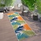 World Rug Gallery Amalfi Contemporary Tropical Floral Indoor/Outdoor Runner Rug 2' x 7' Multi 8013MULTI2X7 - alternate 1